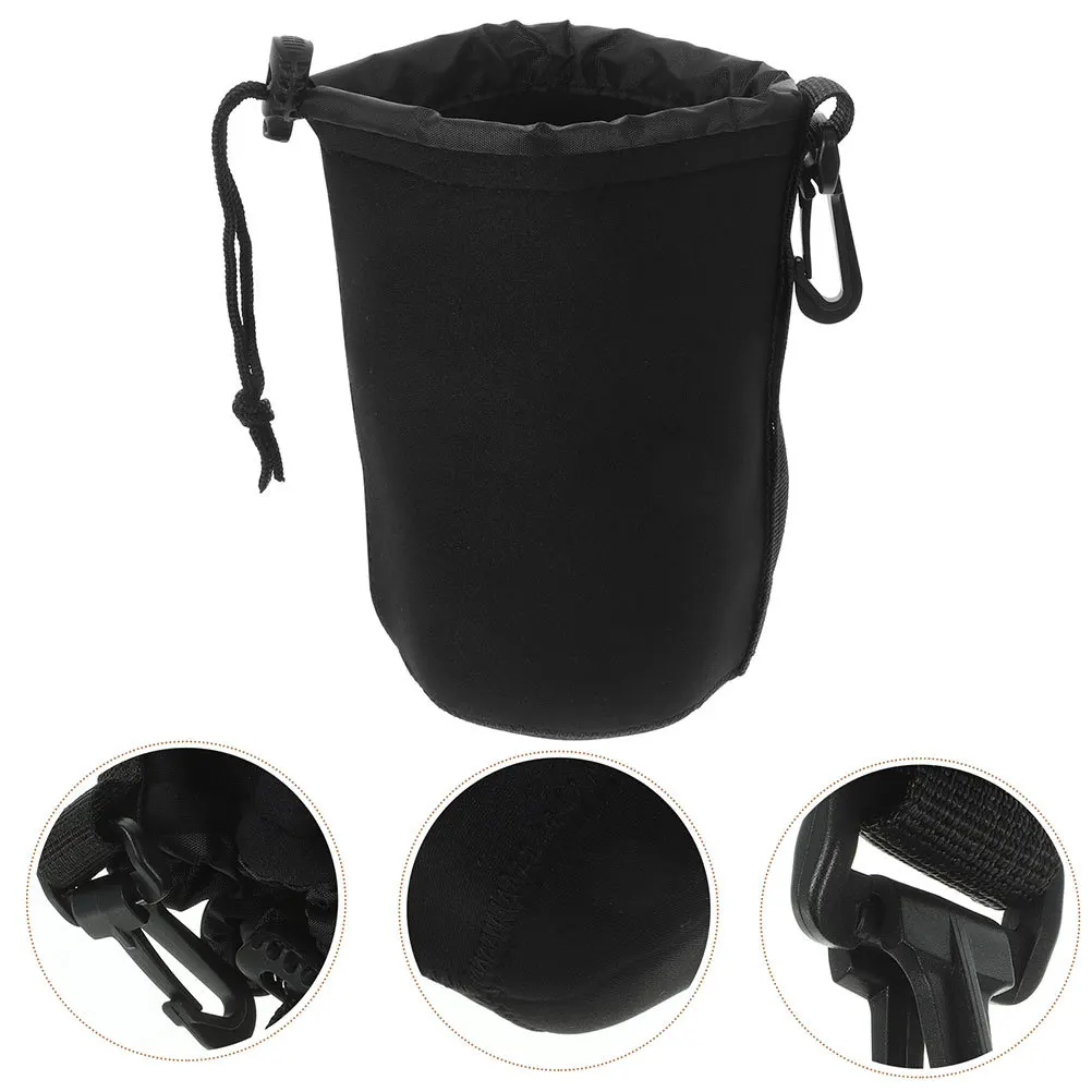 3Pcs Lens Storage Bags for Camera Lens Waterproof Protective Case Portable Flocking Pouch for Dslr and Mirrorless Gear