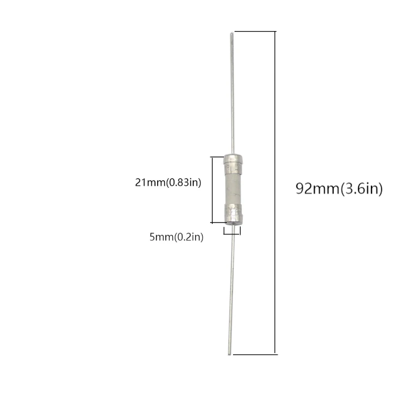 【10PCS】 5*20mm Fast Break Ceramic Fuse Slow Blow Tube Fuse With pin 5X20MM 250V 0.5A 1A-5A 6.3A 8A 10A 12A 15A-30A