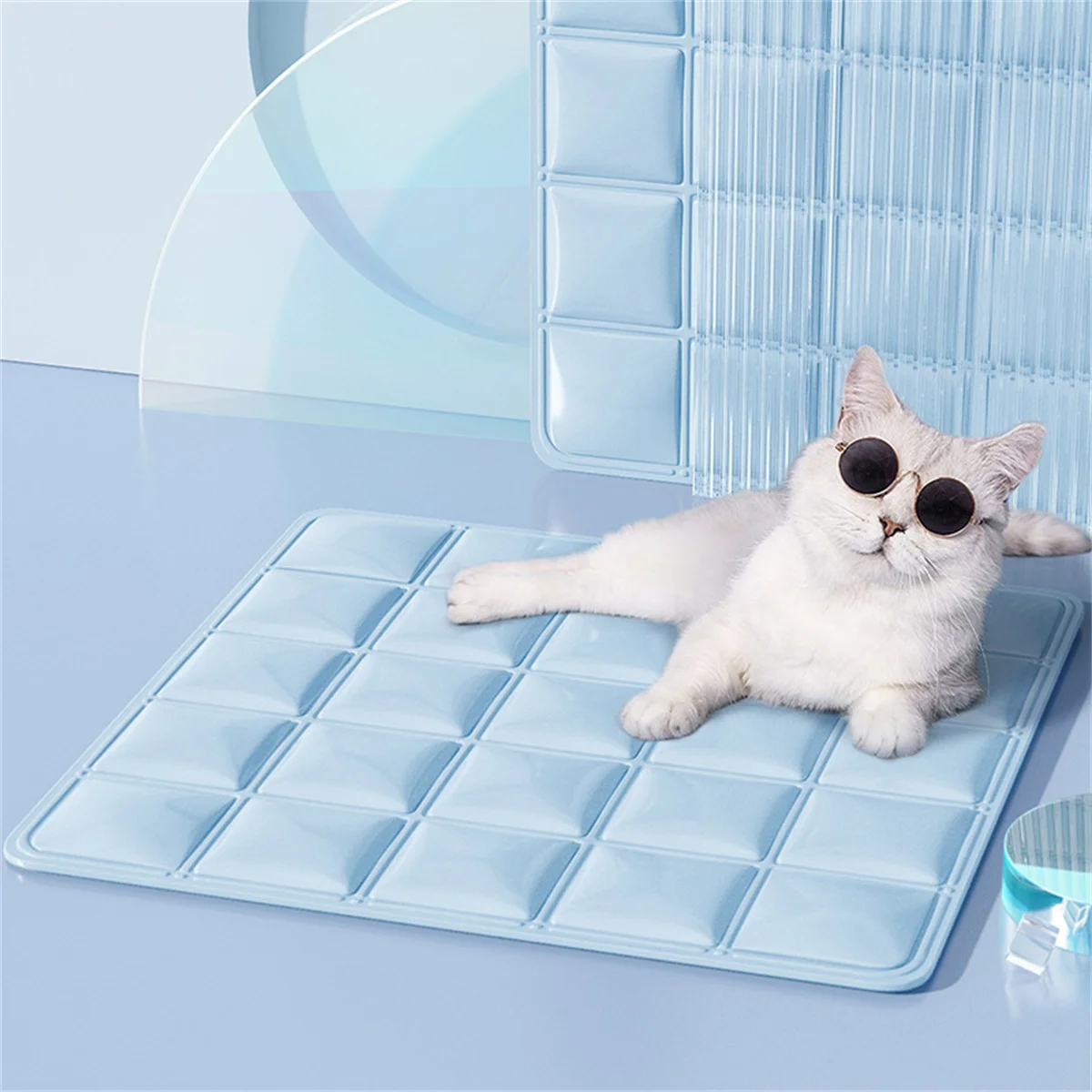 

Cooling Mat Pad for Dogs Cats Ice Silk Mat Cooling Blanket Cushion for Kennel/Sofa/Bed/Floor/Car Seats Cooling