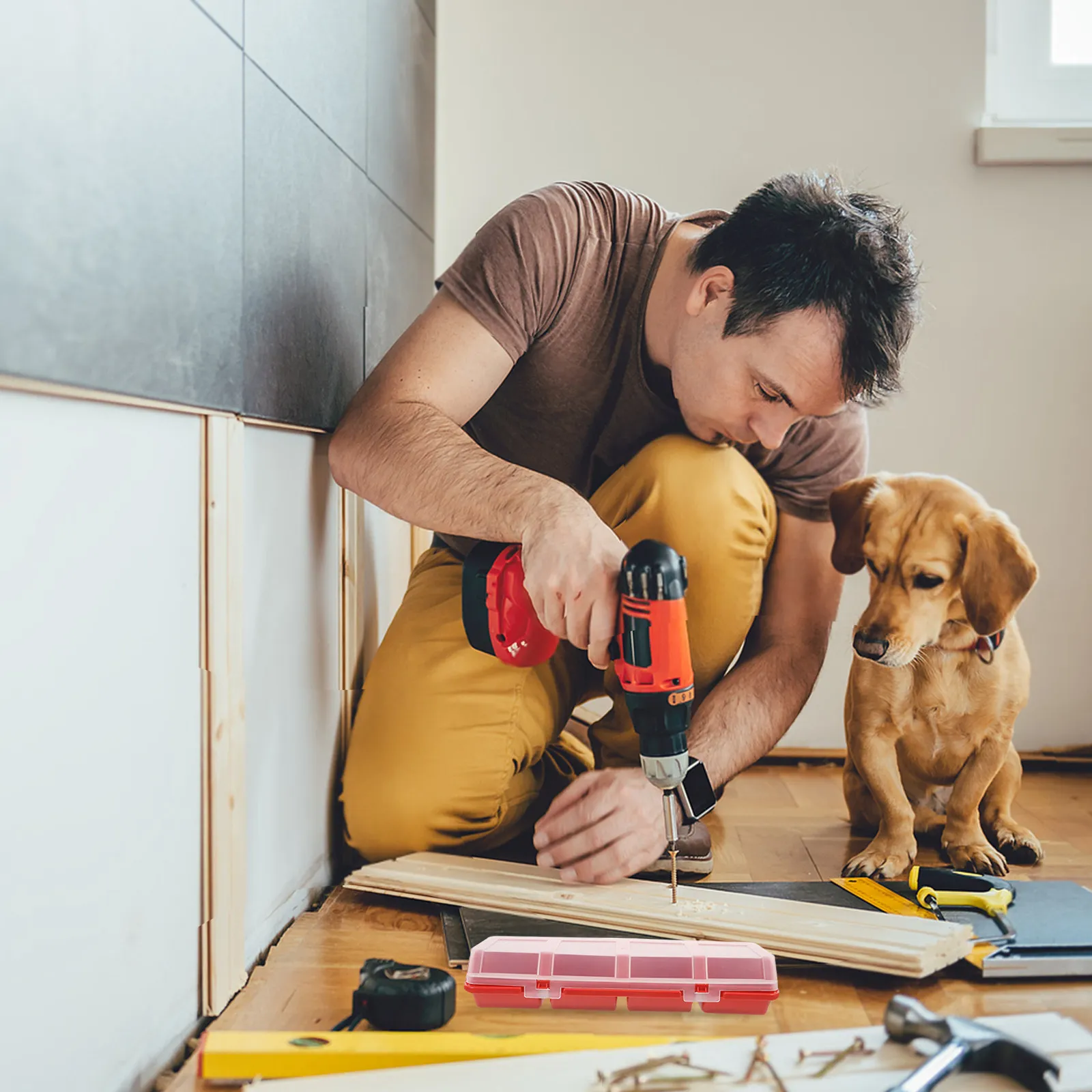 

Набор из 2 шт. штабелируемых органайзеров для мелких деталей с крышками: для винтов, гвоздей, гаек, болтов, фурнитуры, электронных компонентов, для мастерских и рукоделия