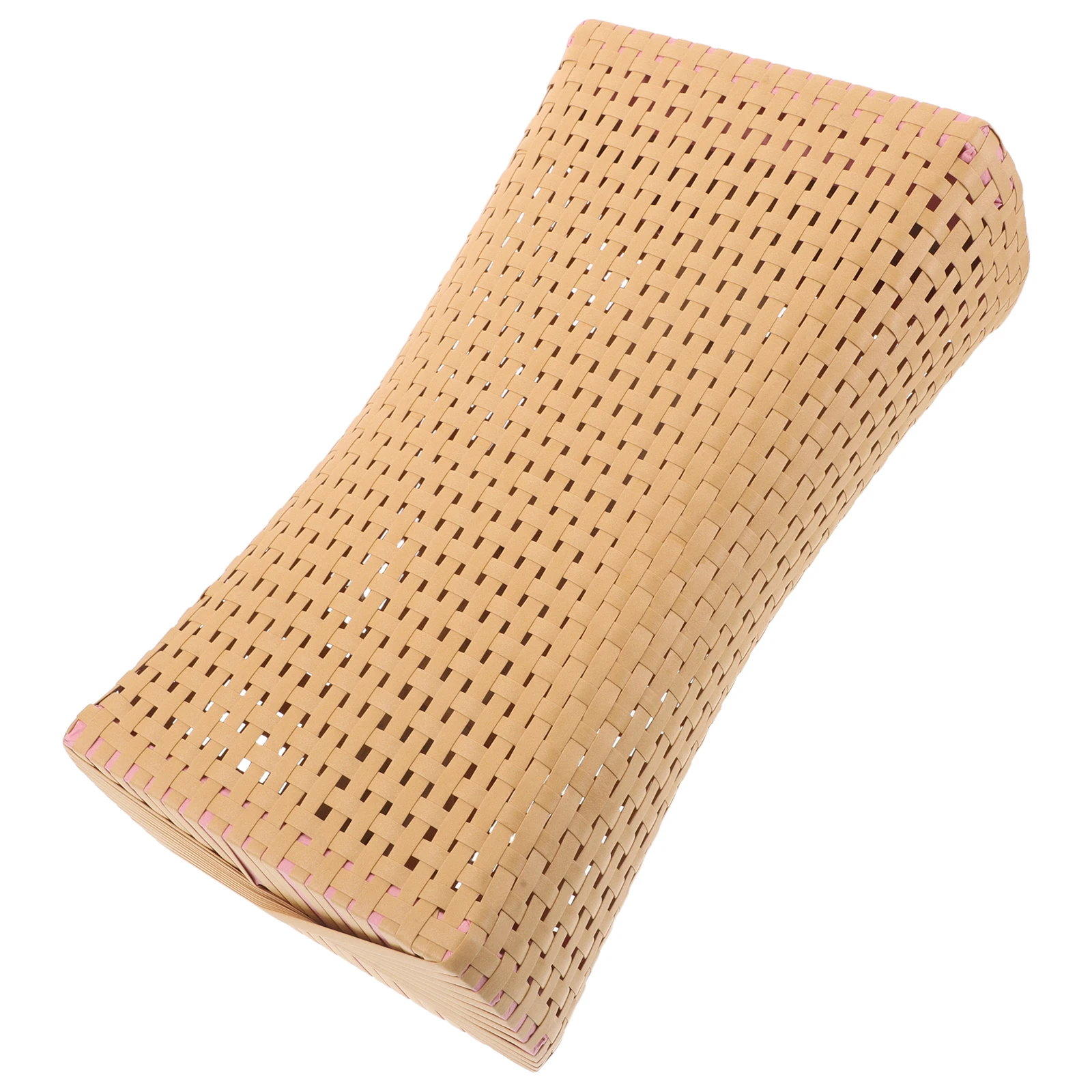 

Pe Woven Hollow Cooling Pillow For Sauna Spa Breathable Summer Headrest Cushion Easy Clean Woven Sauna Pillow