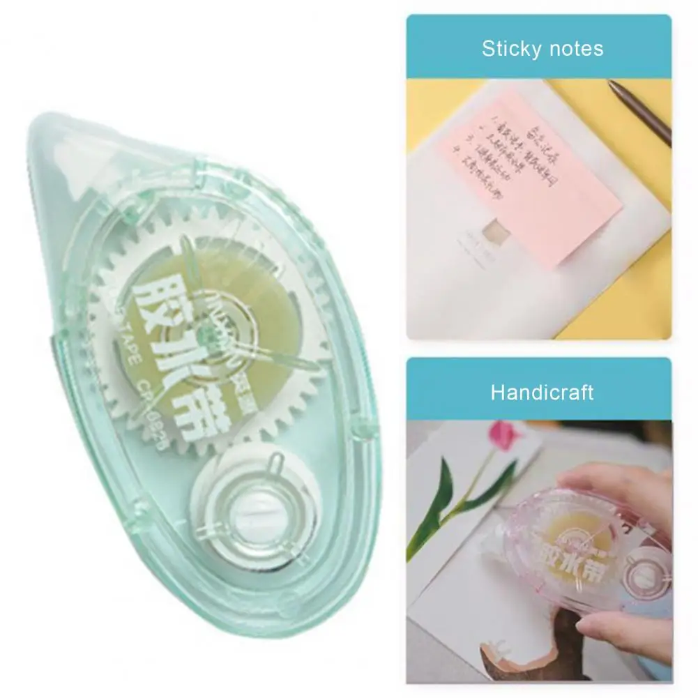 Erasable Adhesive Tape Compact Double Tape Roller for Mess-free Application Portable Adhesive Scrapbook Tape Dispenser Runner