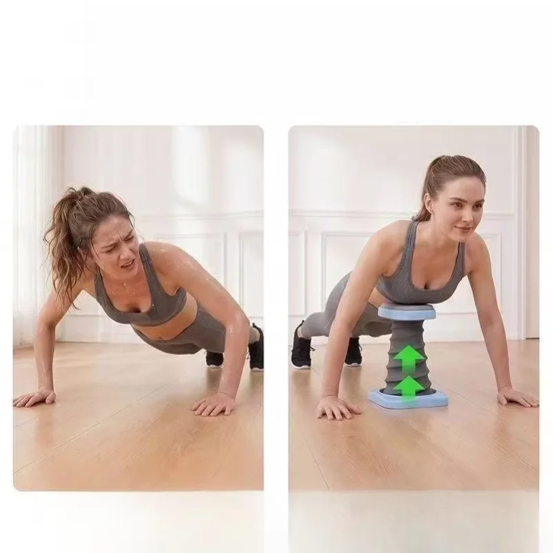 Spring Rebound Push Up Support Frame Portable Auxiliary Pushup Trainer Home Fitness Equipment for Beginner Strength Training