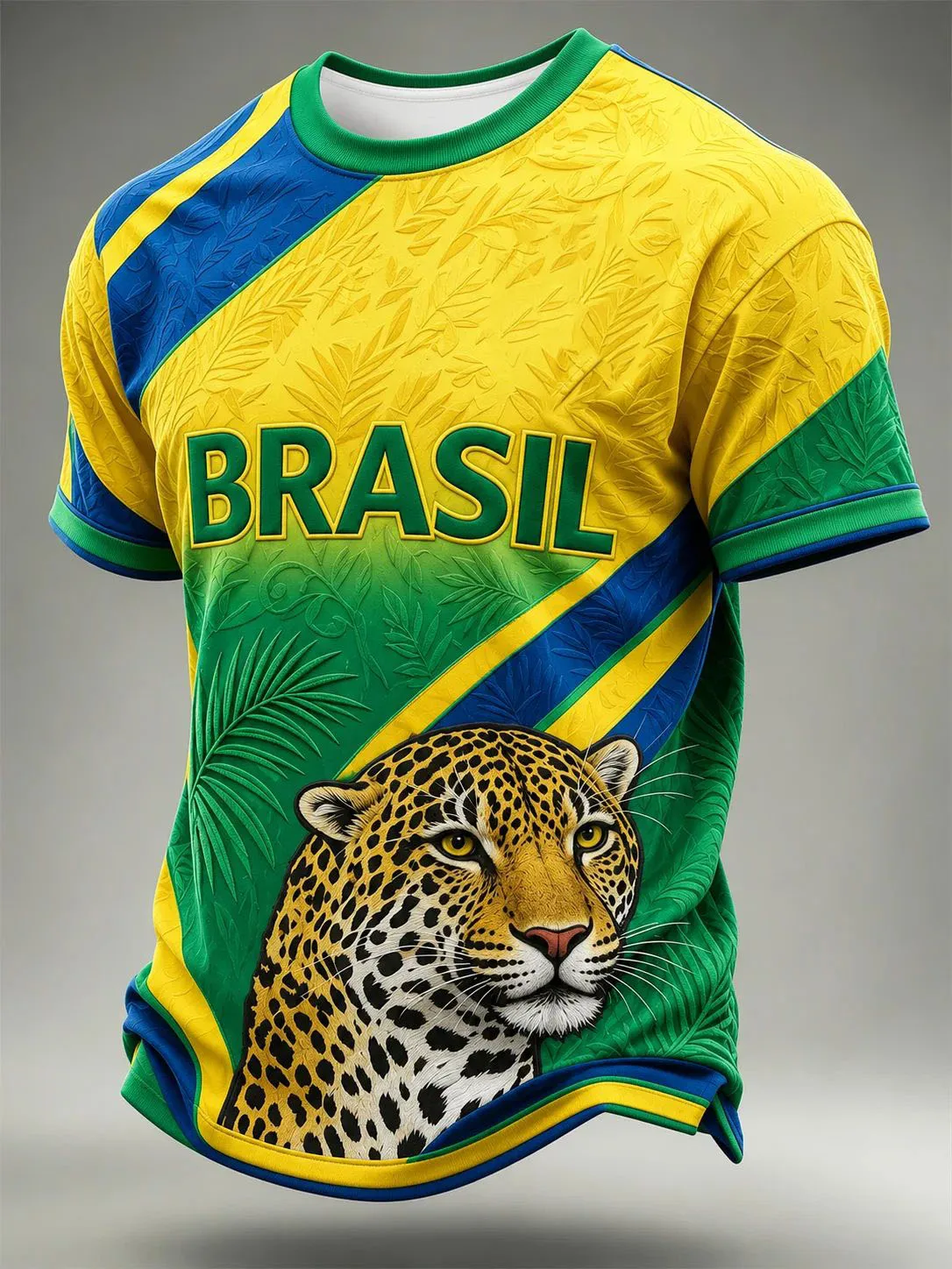 2026 Football Jersey Pattern Embroidery Men's Breathable Football T-Shirt Top