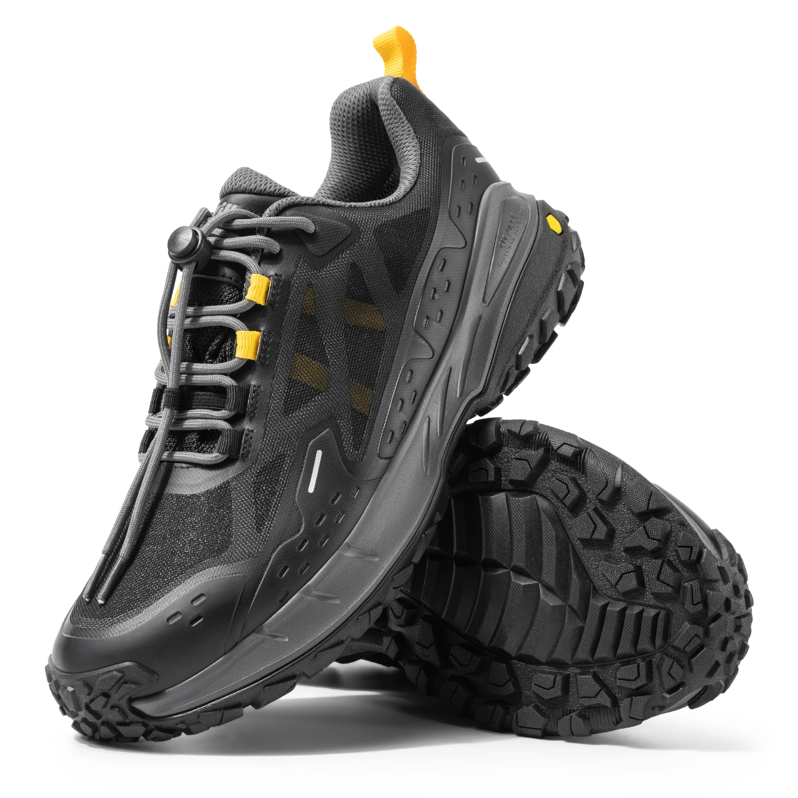 Fittington Hiking Shoes Wide Toe Box Waterproof Low-top Trekking Shoes for Men Non-Slip Quick Wear Sports Sneakers Large Size
