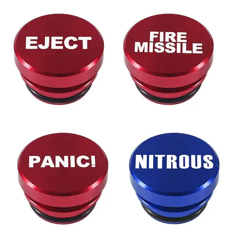 Billet Aluminum Car Cigarette Lighter Plug Replacement, EJECT Button Universal Push Button Fits Most Automotive Vehicles