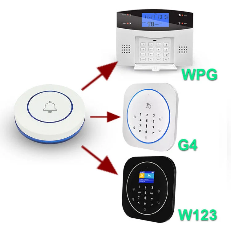 Lampu LED Rumah Nirkabel Otomatis 433MHz EV1527 Kode Pembelajaran Sakelar Remote Control Sakelar Panel Tombol Bulat Mini