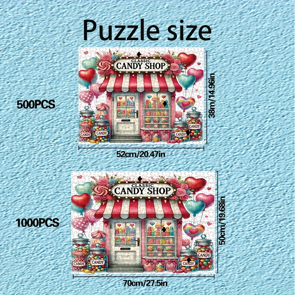 500/1000ピース 高品質 大人向けパズル |   ストレスを軽減する楽しい家族向けゲーム、誕生日、クリスマス、ハロウィーン、ギフトに最適です。