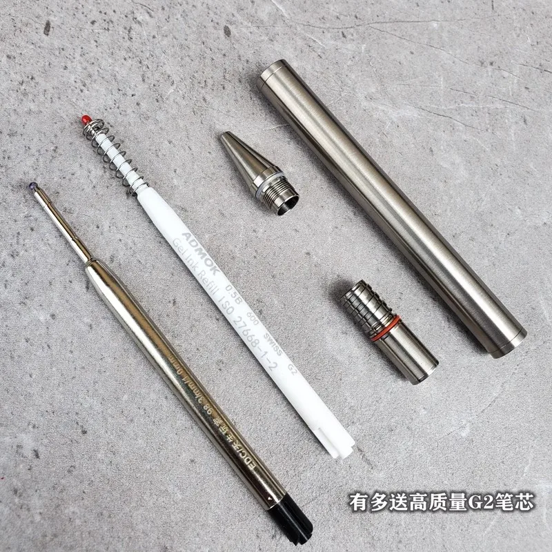 Imagem -03 - Pure Titanium Alloy Pen Tc4 Assinatura de Caligrafia Tactical Bolt Action Pen pc