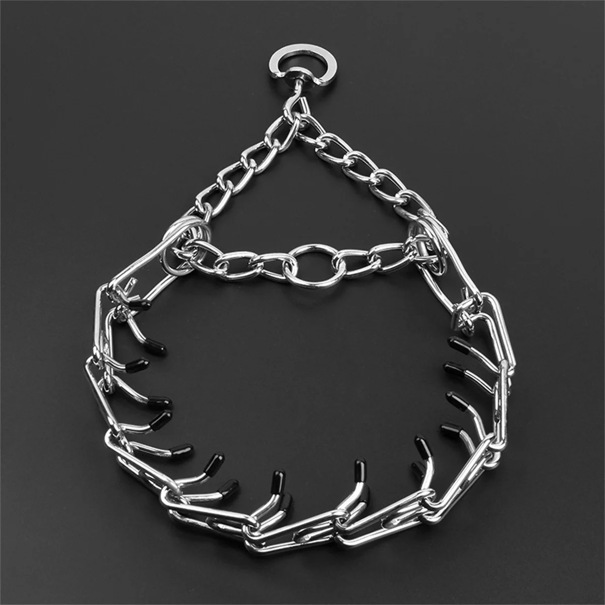 Effektives Pinch-Hunde-Trainingshalsband mit bequemen Gummispitzen, sicheres, verstellbares, abnehmbares Halsband für Haustiere – Detail 2