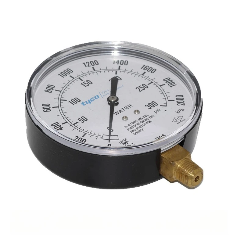 

NEW Tyco Fire pressure gauge 35-W1005P-02L-XUL 300PSI/2000KPA