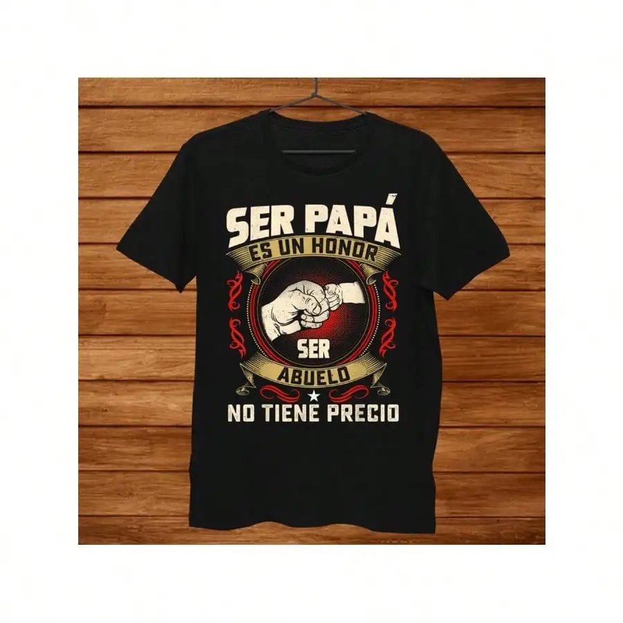 

Being a Dad Is an Honor Being a Grandpa Is Priceless Black T Shirt for Men Perfect As a Gift Fathers Day Gift
