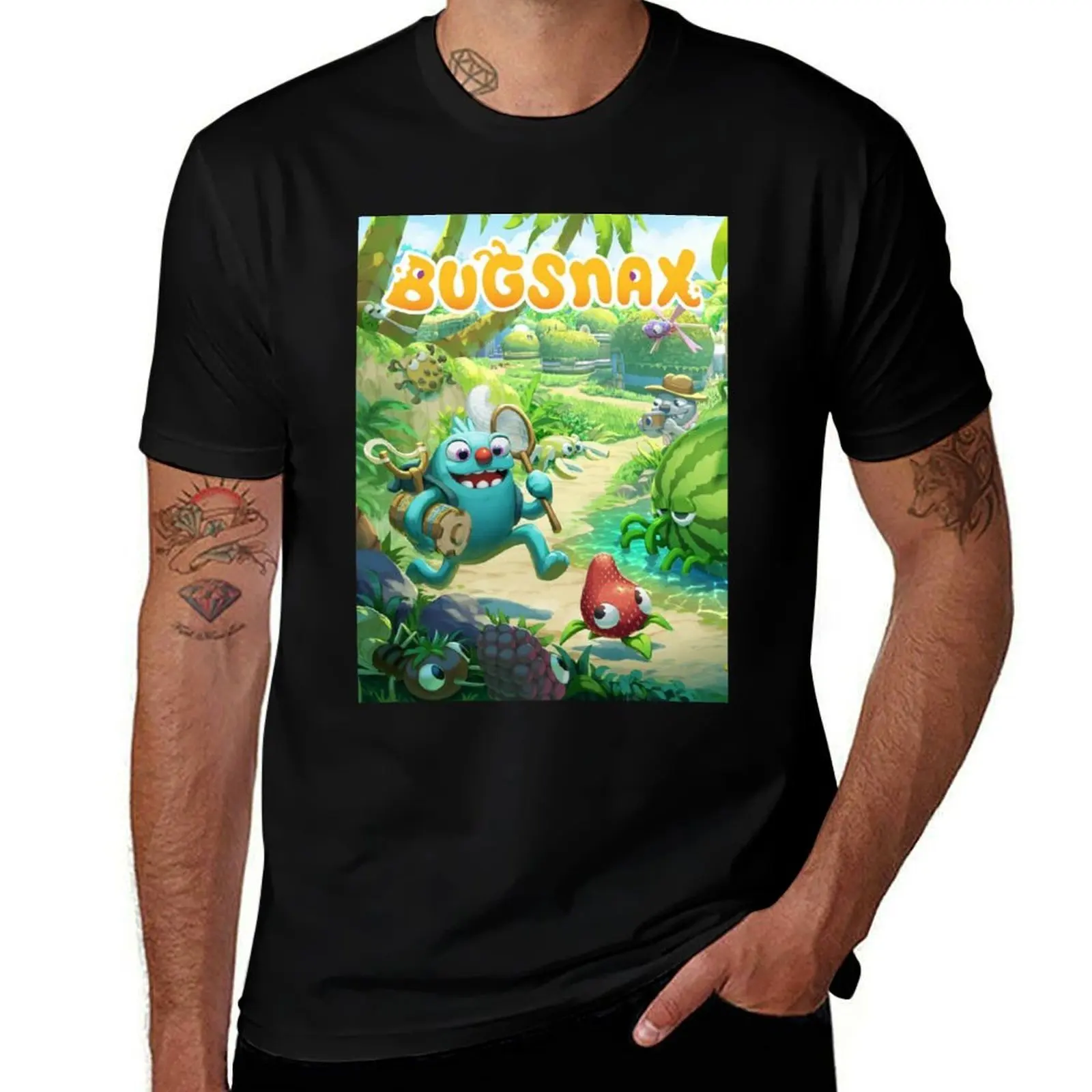 bugsnax Poster T-Shirt Sports Casual Breathable Tee Shirt