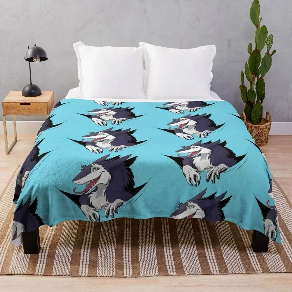 

Pocket Sergal Throw Blanket Machine Washable Soft Warm Blanket