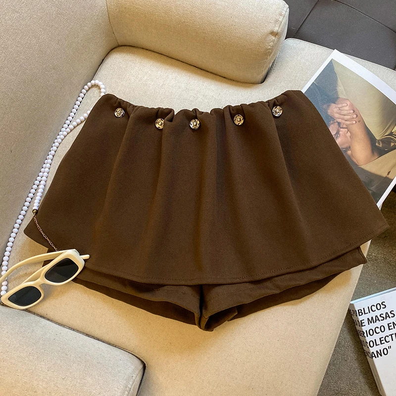Vintage Hottie Mini Skirt Women Spring Preppy High Waist A Line Simple New Skirts Korean Loose Casual Sexy Harajuku Sweet Skirts