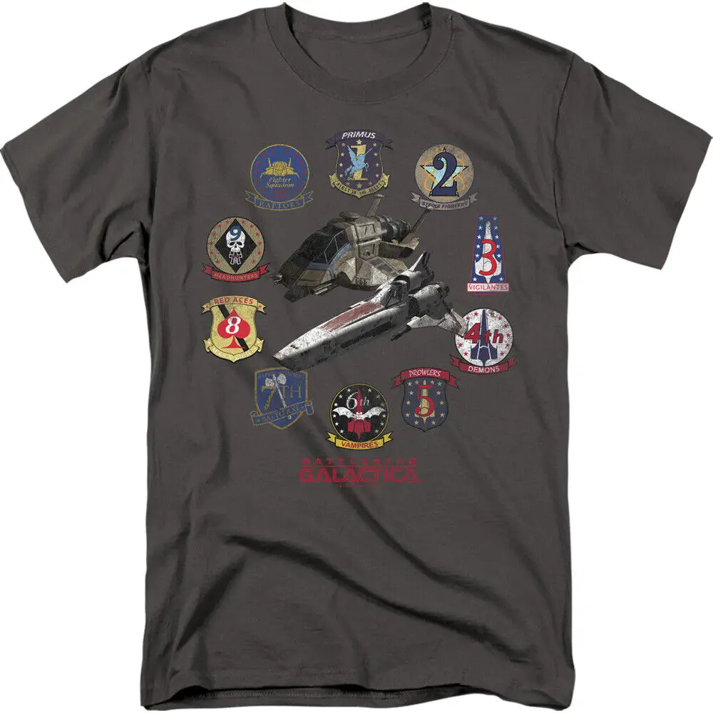 

BATTLESTAR GALACTICA BADGES Licensed Adult Men's Graphic Tee Shirt SM-5XL