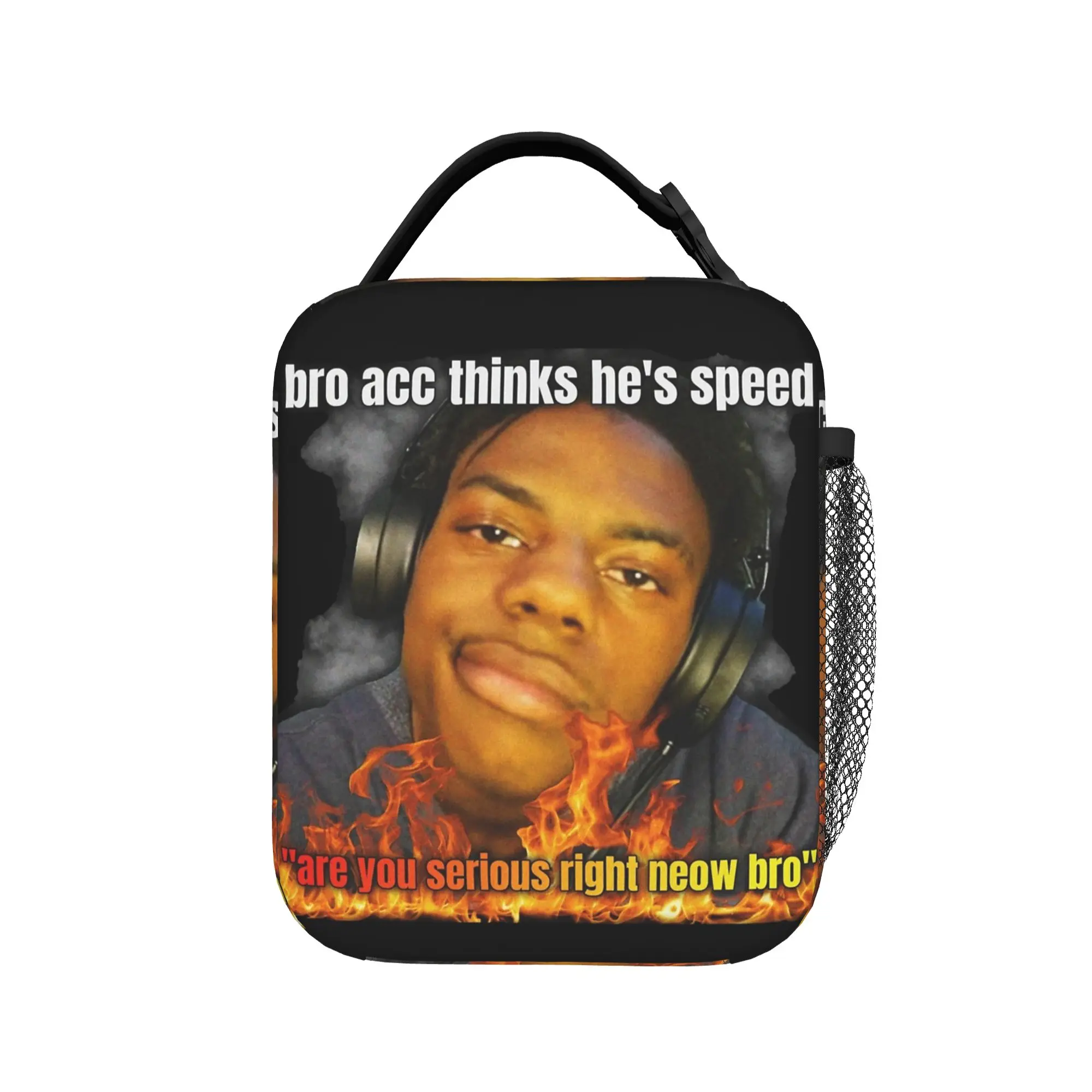 are you serious right neow bro IShowSpeed Insulated Lunch Bags Lunch Container Cooler Bag Tote Lunch Box Travel Bento Pouch