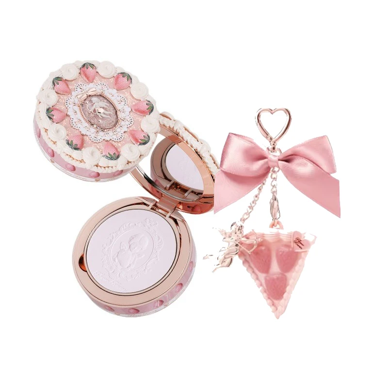 Flower Knows Strawberry Cupid Collection Make-up-Set, gepresstes Puder, festes Parfüm-Make-up-Set für Frauen, komplettes Set für Teenager, Make-up