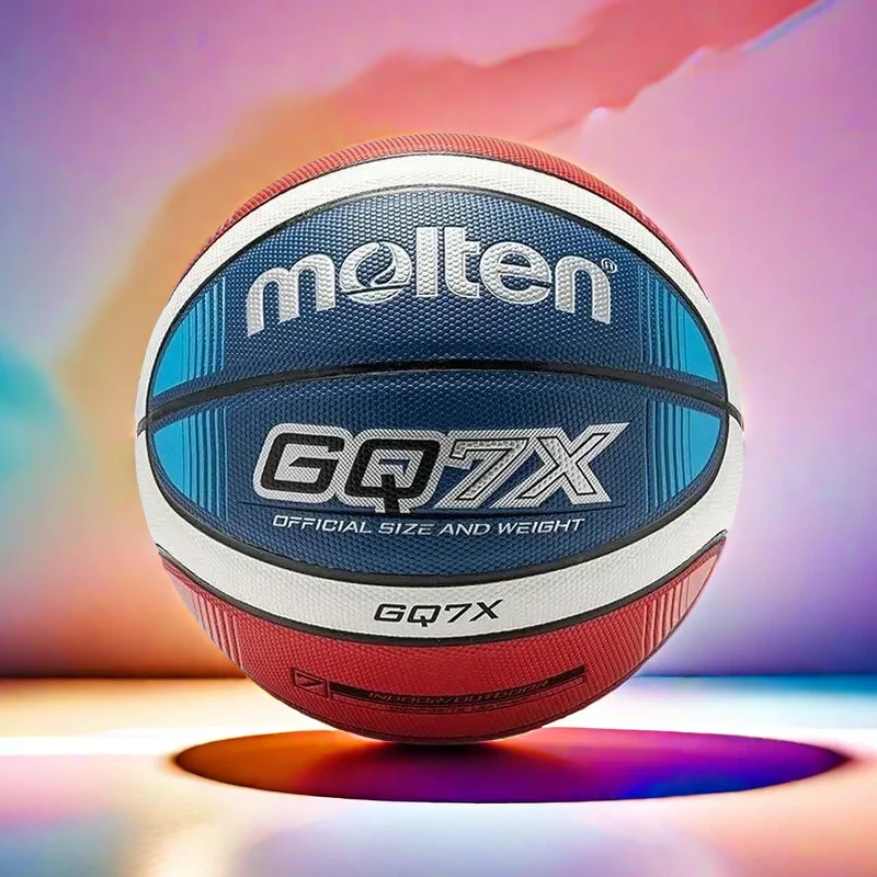 Molten-pelota de baloncesto estándar para hombre y mujer, pelota de entrenamiento, equipo de baloncesto 3x3, Tamaño 7, gq7x