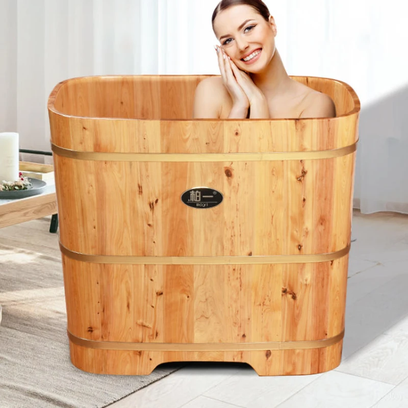 Tub Hot Outside Ice Bath Outdoor Spa Wood Professional Pedicure Wooden Adults Bathroom Tubs Useful Things Banheira Home Foot