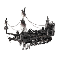 DIY 3D Metal Puzzles Abyssal Ghost Ship Model Building Kits Laser Cutting Jigsaw Assembly Toys for Adults Gifts Home Decoration