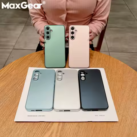 Luxury AG Matte Glass Case For Samsung S25 S24 S23 S22 S21 S20FE S10 Note 10 Plus 20 Ultra A72 A71 A51 A50 A70 A55 A54 A52 Cover