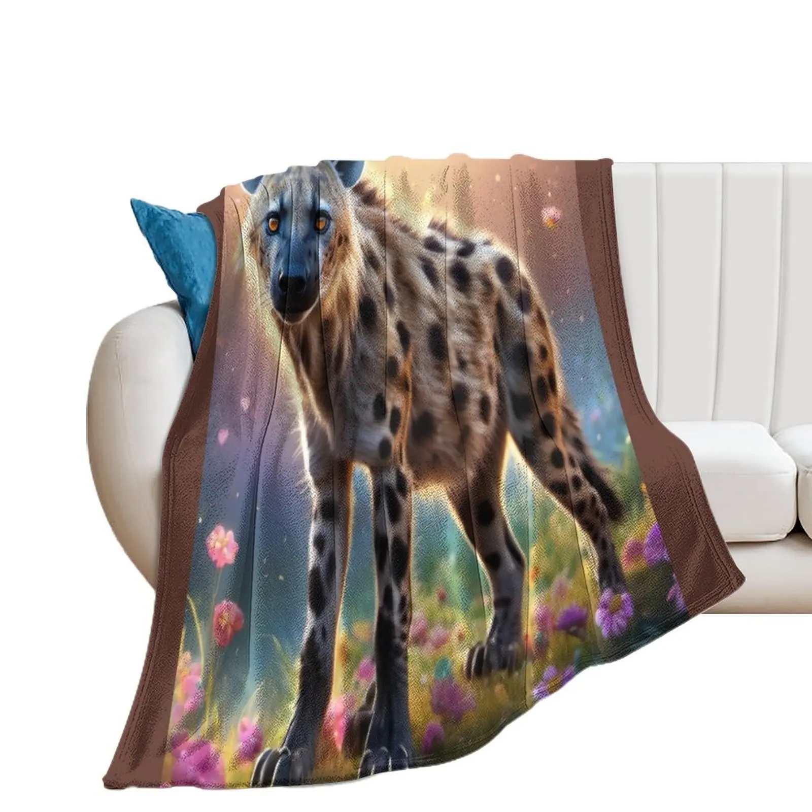 

hyena Throw Blanket Beautifuls Summer Beddings Blankets