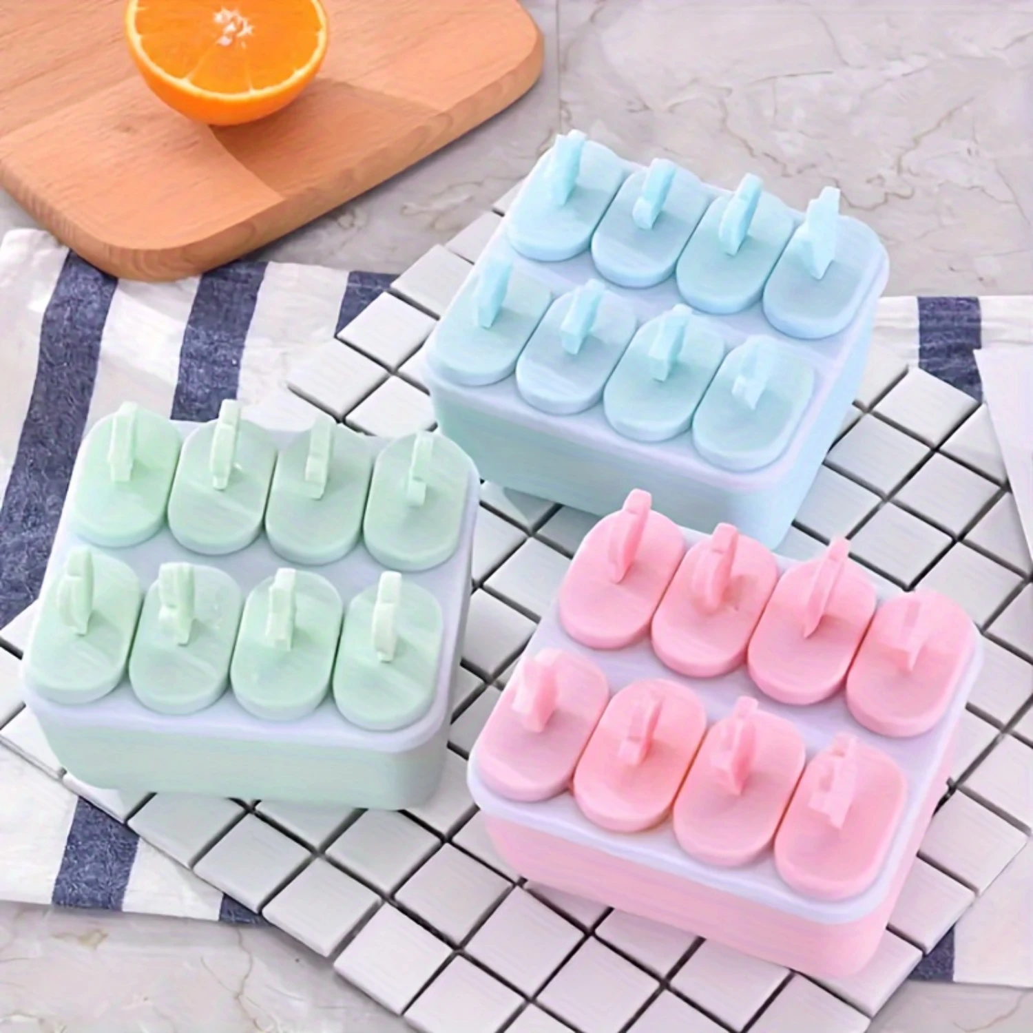 

1pc, Popsicle Mold, Creative Popsicle Mold, Plastic Popsicle Mold, Ice Cream Mold, Ice Cube Box, Household Popsicle Mold, Safet