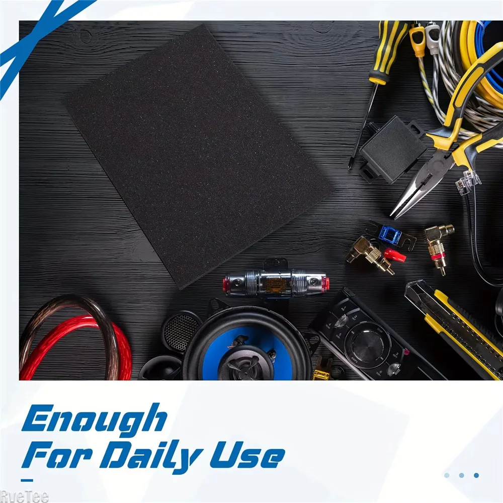 4 個ブラックカット可能クラフトフォームシート、ポリウレタンクッションインサートツールボックスボードゲームボックスケース収納引き出しに使用