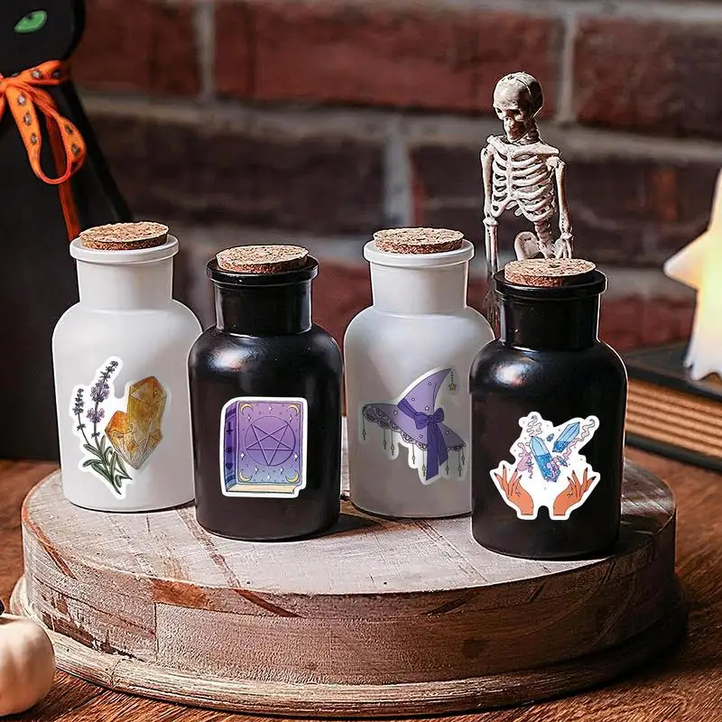 Potion Bottle Stickers 300 Pieces Potion Label Halloween Decoration Spooky Stickers Apothecary Labels Halloween Bottle Decals