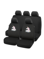 9pcs Unicorn Car Seat Covers, Breathable Polyester Front Rear Seat Cushion Cover
