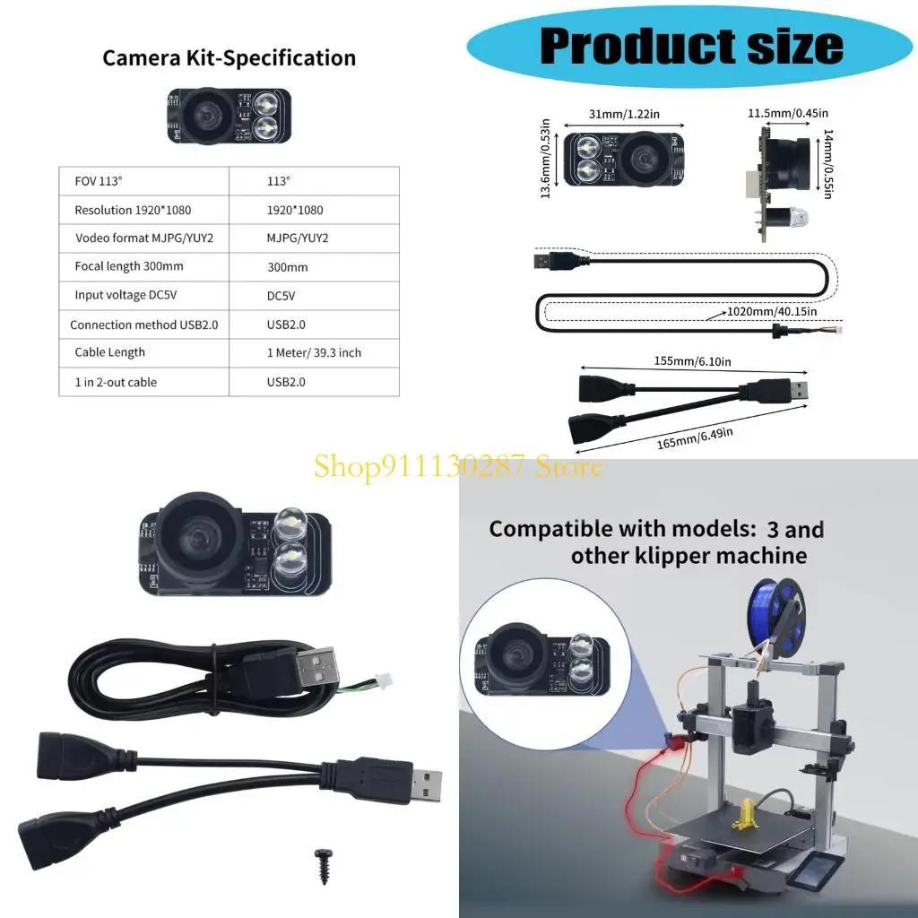 

J1HC Low Light Оптимизированная -печать камера для 3/K3C/K3M/K3MC -принтеров