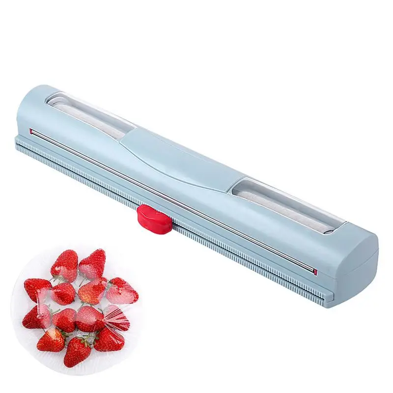 Food Cling Wrap Dispenser Film Wrapper Film Dispenser Aluminum Foil Wrap Organizer For Kitchen Drawer Cling Film Cutter Kitchen