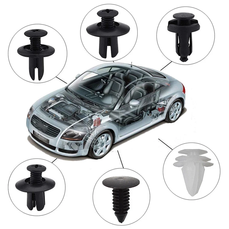 Auto Fastener Clips Fixing Pins Rivet Sets Bumper Door Panels Decorative Removal Accessories Tool Repair Boxes Plastic/Nylon