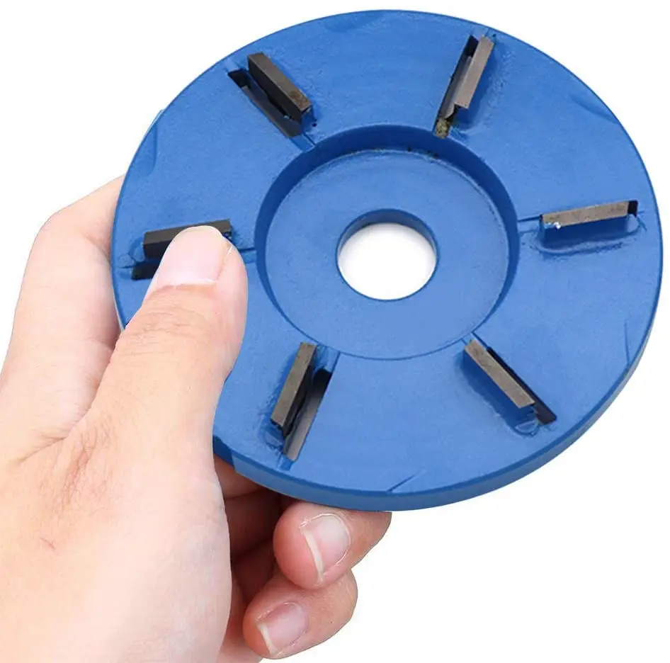 6 denti potenza intaglio del legno strumento disco fresa, lavorazione del legno Turbo vassoio del tè scavare strumento disco intaglio in legno per 16mm