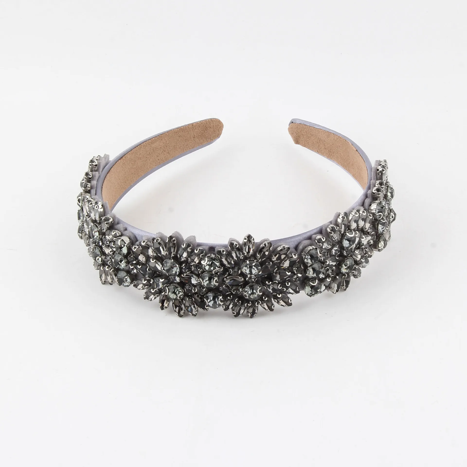 New headband fashion baroque heavy industry full diamond flower headband femininity versatile high-end hair accessories wholesal