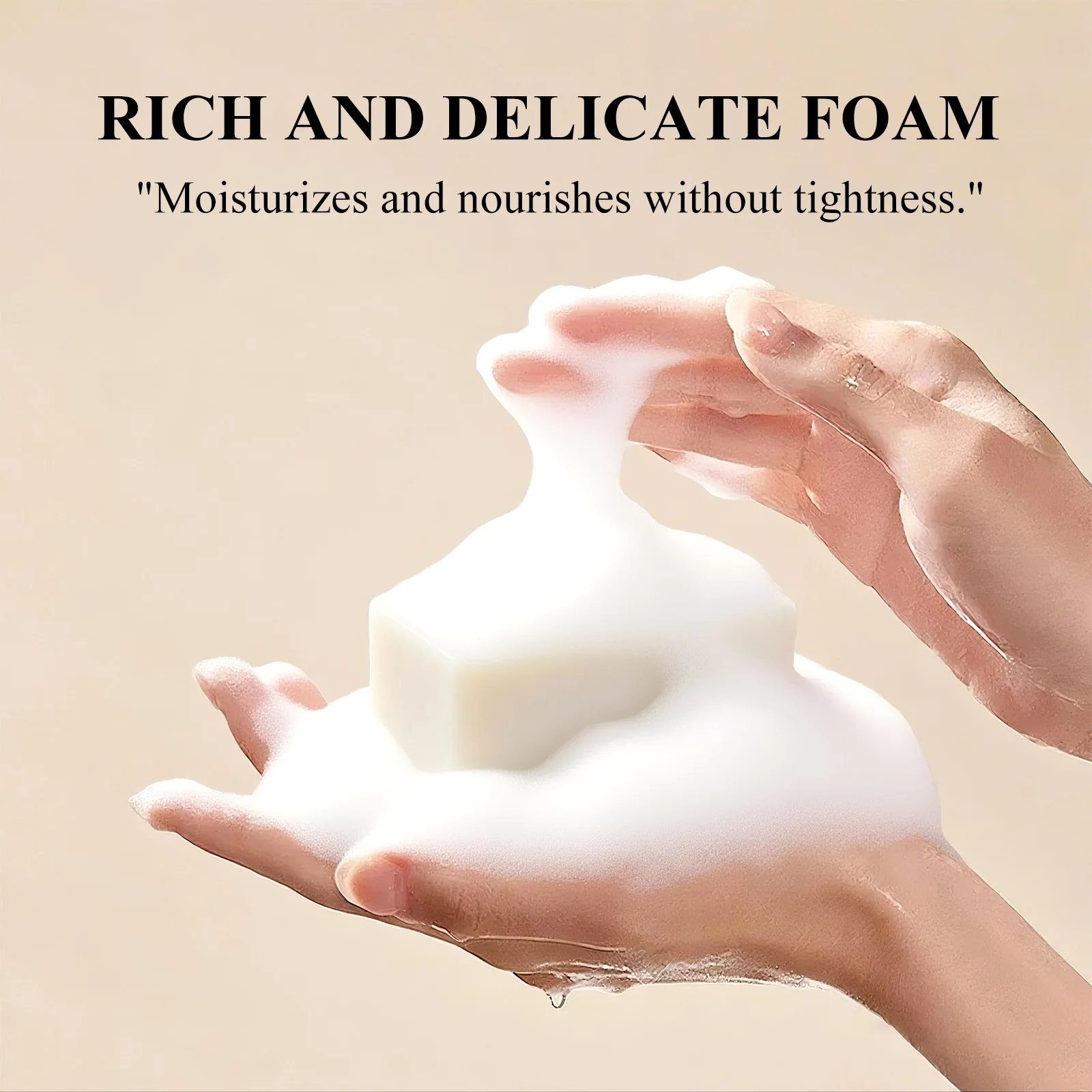 Tallow Handmade Soap Deep Cleansing Bath Cleansing Long-lasting Moisturizing Brightening Skin Tone Care Shampoo Soap Skincare