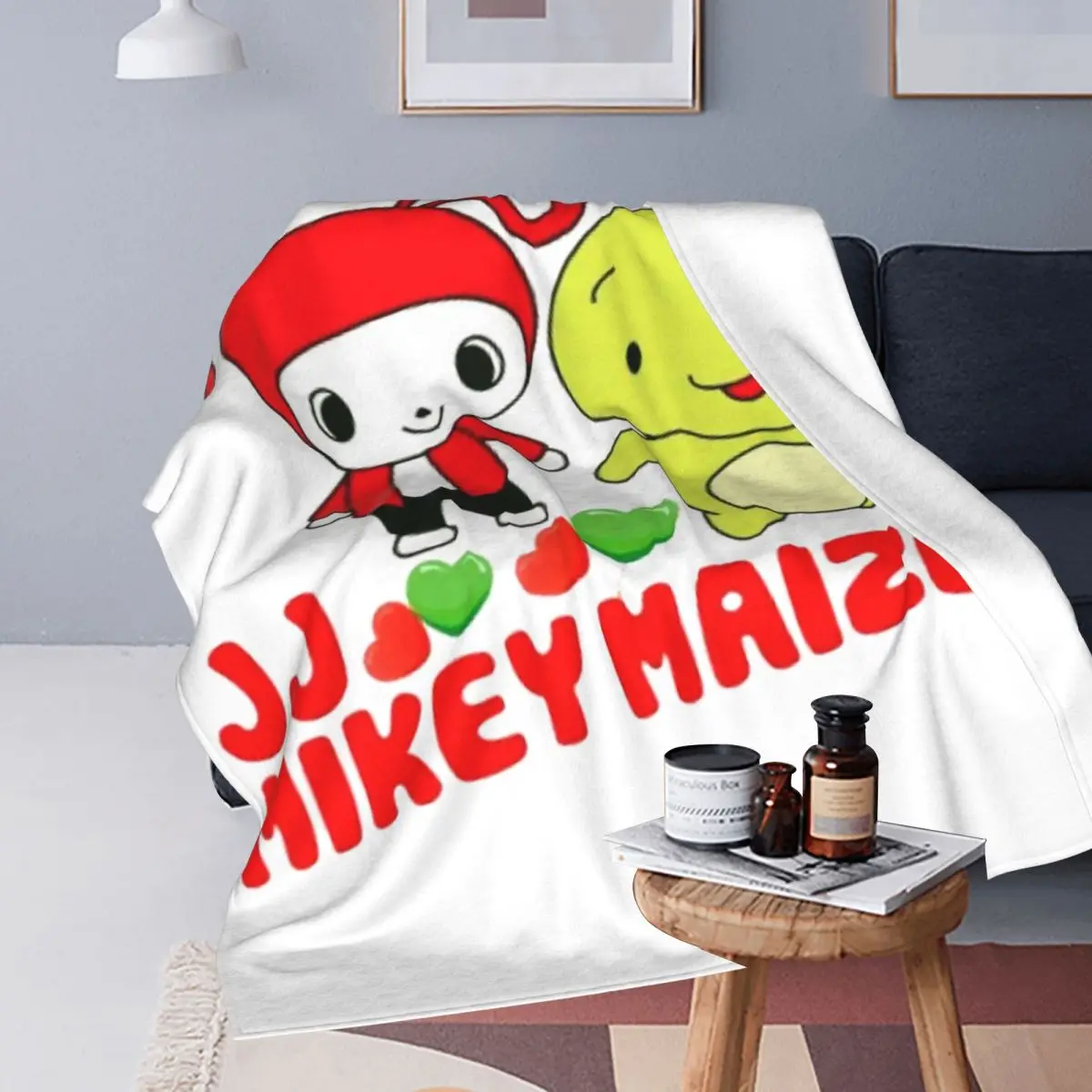 JJ MIKEY MAIZEN Blankets Soft Warm Flannel Throw Blanket Plush for Bed Living room Picnic Travel Home Couch