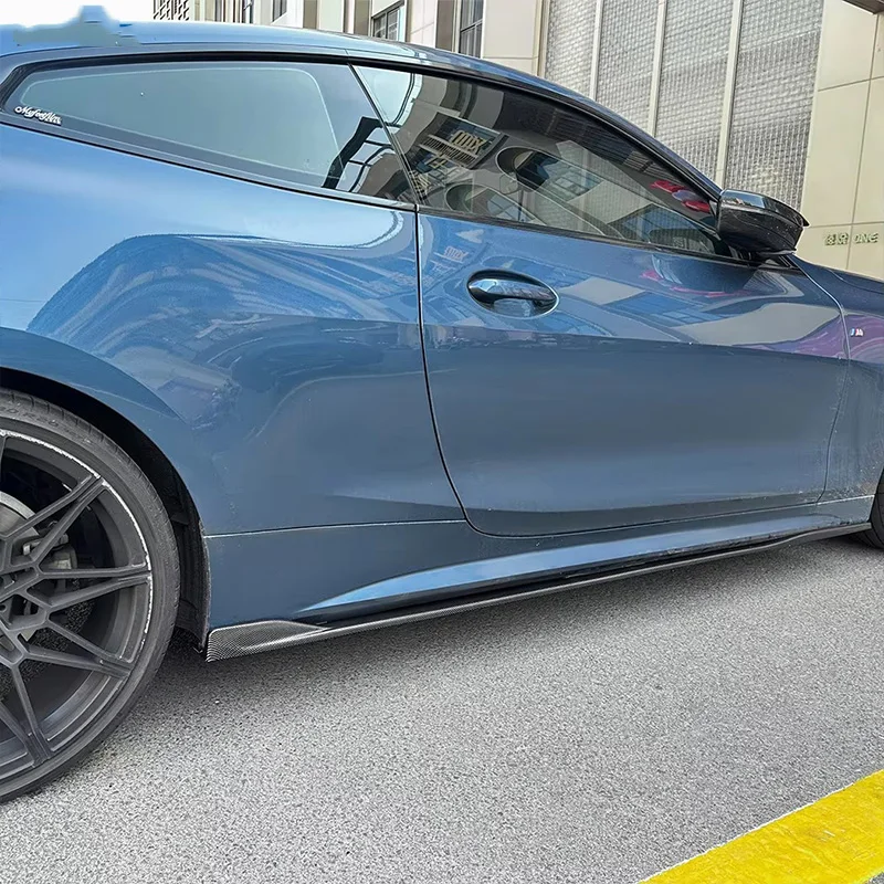 Karosserie-Kit Seitenschweller-Verlängerung Splitter Winglet Diffusor für BMW 4er Coupé G22 G23 M Sport 2020+