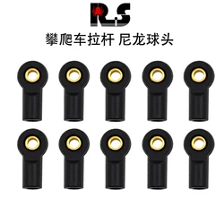 10pc M3 Ball Joint Link Bar Rod End Plastic Ball Head Tie for Axial SCX10 90046 D90 TRX4 TRX6 1/10 RC Crawler CarR04