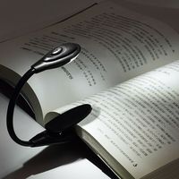 Travel Light - LED Book Light Reading Clip On Lamp Flexible Portable Desk Night