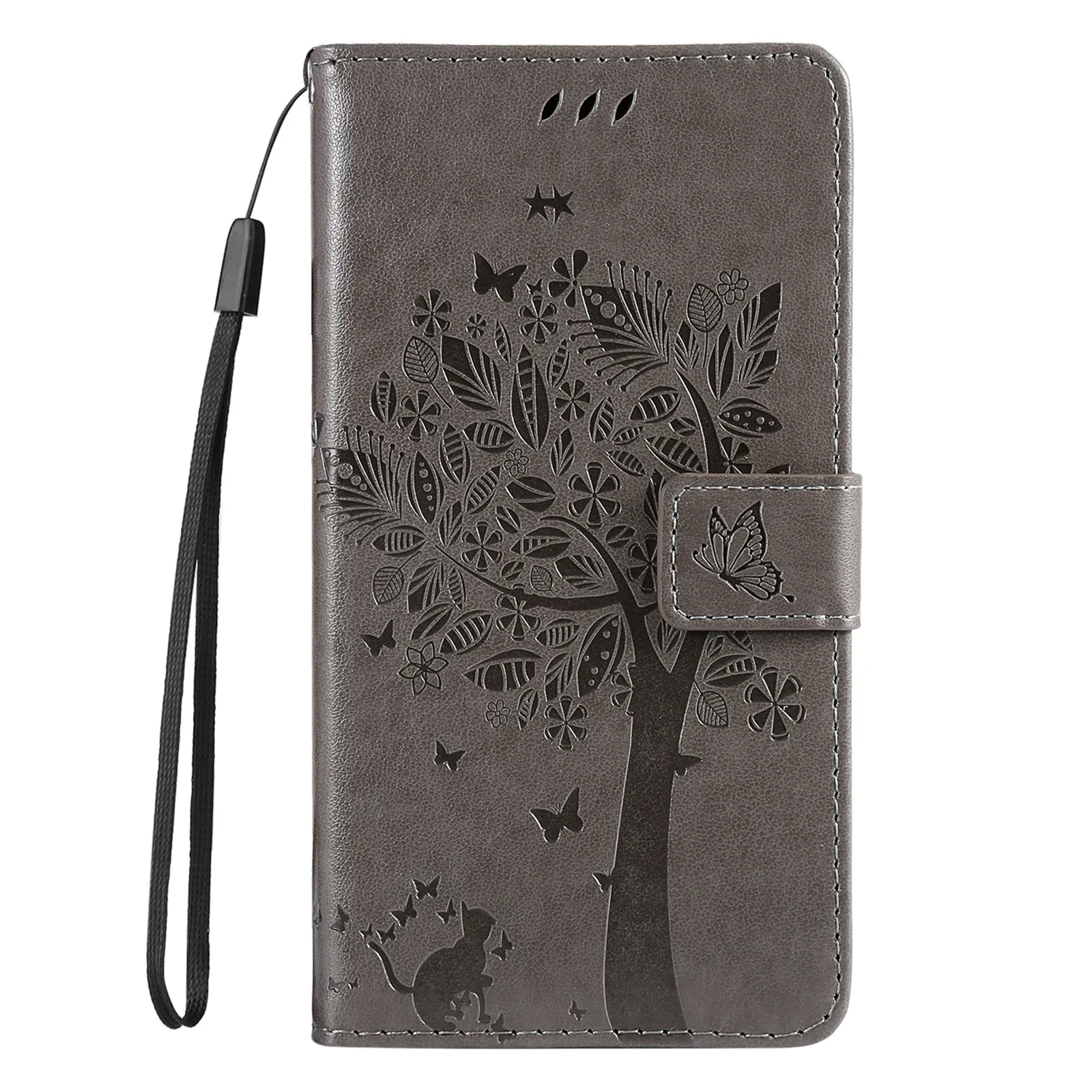 Phone Case for OPPO A17 A57 A77Realme V20 V23 C33 C30 Narzo 50i Prime Reno 8 Pro Synjolly Flip Card Wallet Case Tree Stand Cover