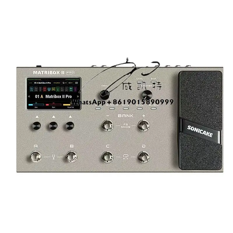 I Pro Backing Sound Card Comprehensive Effector مع التسجيل الداخلي لمشغلات طبلة الجيتار الكهربائي