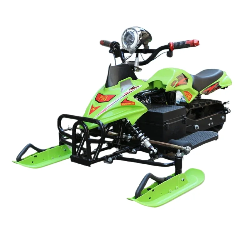 Electric Snowmobile Tracked Beach Buggy for Children's Ski Sled Tracked Snowboard Sled