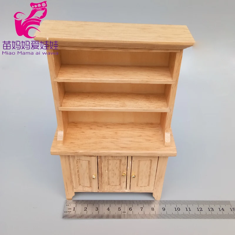 Mini Poppenhuis Meubels Studeerkamer Boekenkast Restaurant Kabinet 1:12 1:8 Bjd Pop Diy Meubels