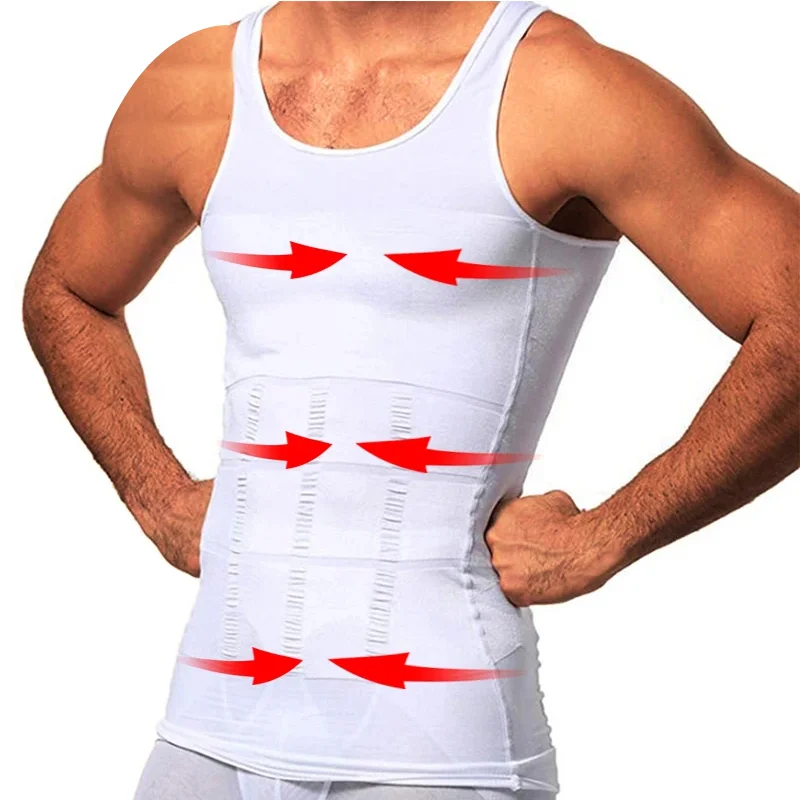 Mens Compression Sleeveless Jersey Fitness Clothes Training Shirts Gym Tank Tops Running Sports Skinny Vest Tight T-Shirt image 3