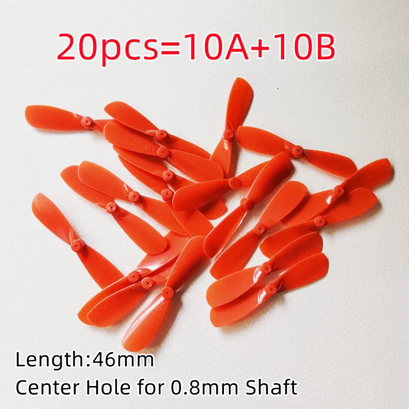 4/8/20PCS 46mm 4.6cm Props Mini Propellers Blades Props A B For 0.8mm Shaft R/C Spare Parts Access Small Mini Quadcopter Drone