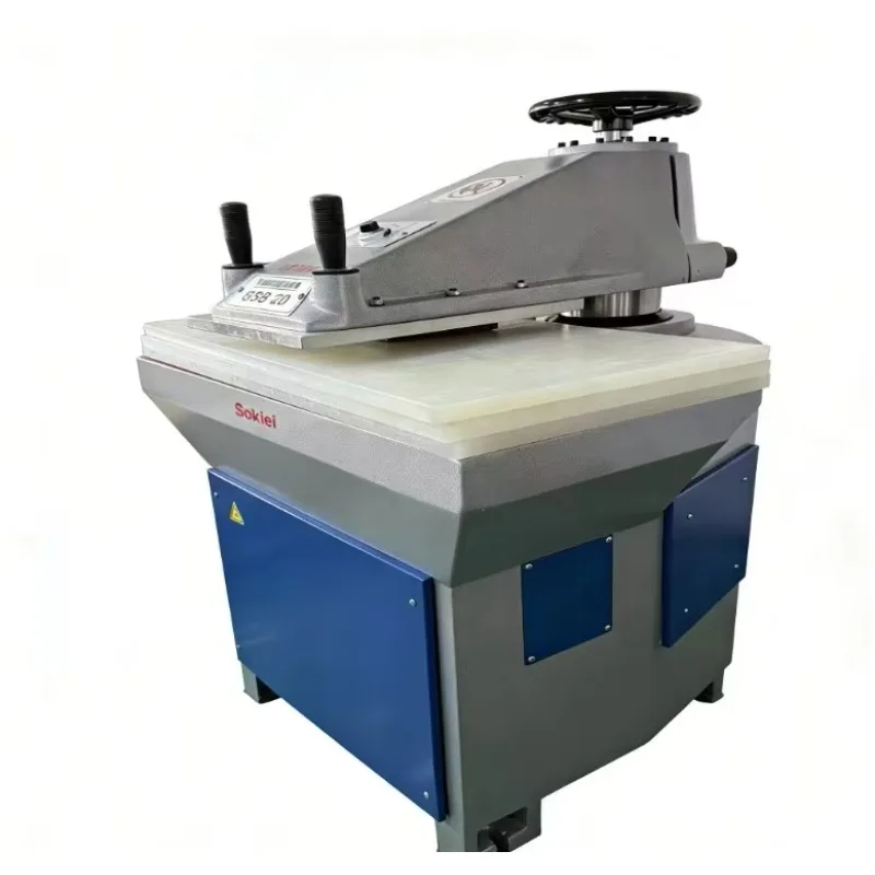 Ton Hydraulic Swing Arm Cutting Machine Cast Iron Frame Leather Die Cutter For Shoe Bag