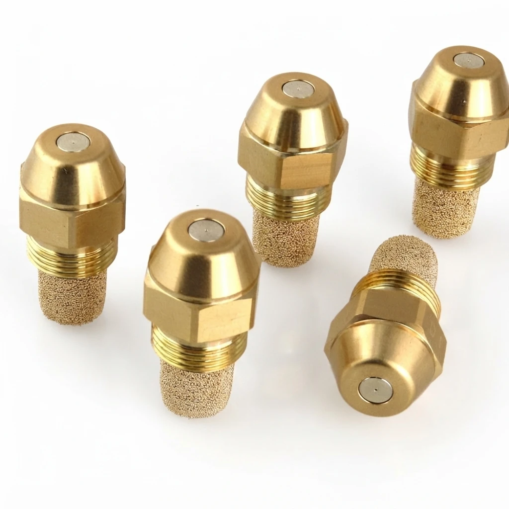 Diesel Fuel Jet Brass Burner Oil Nozzle Burner, 60Degree,  Boiler Waste Oil Burner Nozzle Heavy