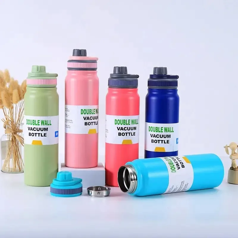 800ml Stainless Steel Thermos Cold Water Sealed Cup Sport Travel Car Thermal Cup